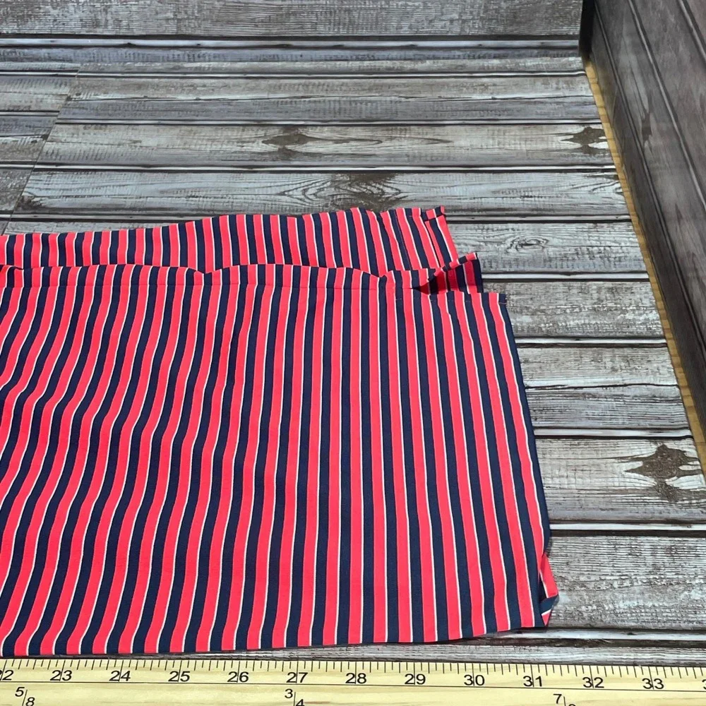 Adidas Striped Golf Polo Shirt Mens Red‎ Blue Performance Size XL